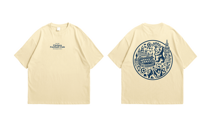 Chelsea FC Oversized Drop Shoulder Tee – Cream