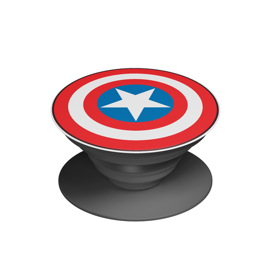 Captain America Shield Pop Socket – Red, White & Blue Edition