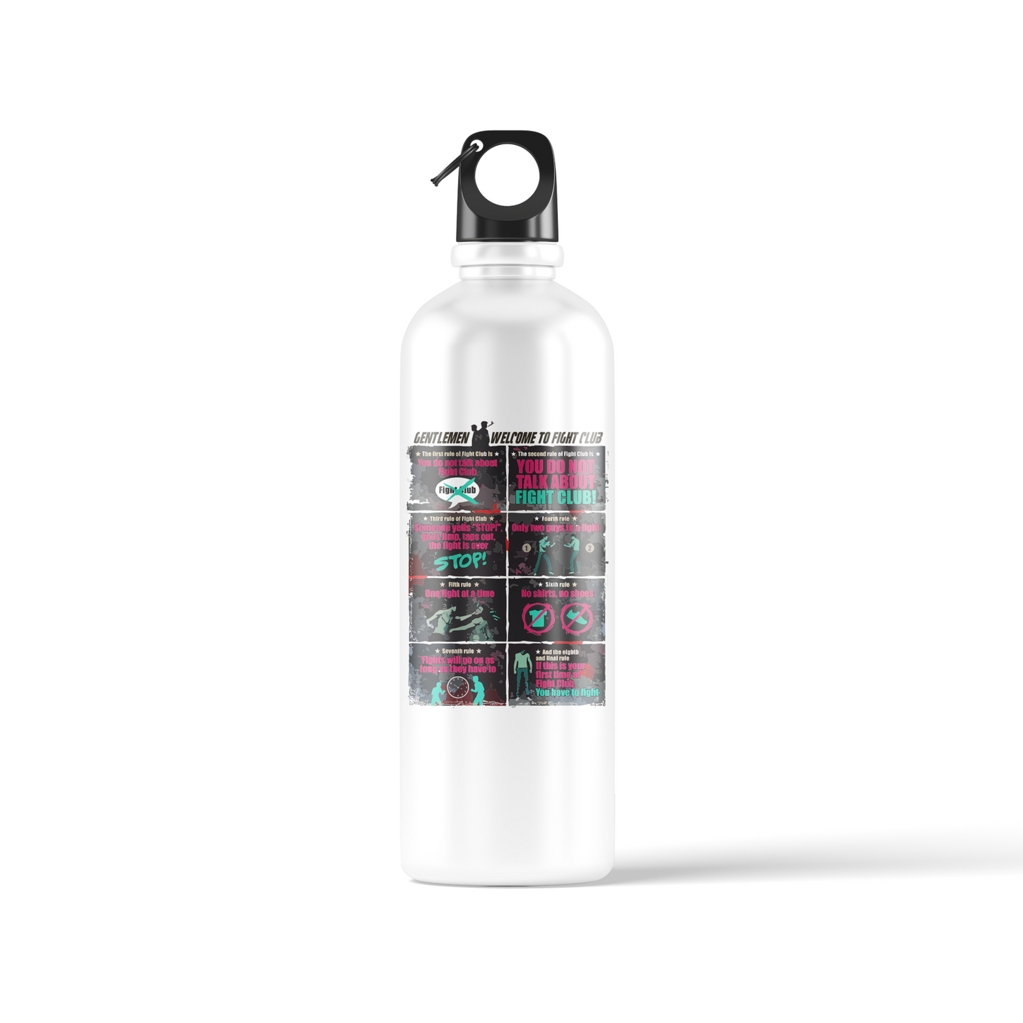 Fight Club “Tyler & Narrator” Sublimation Water Bottle – 500ml