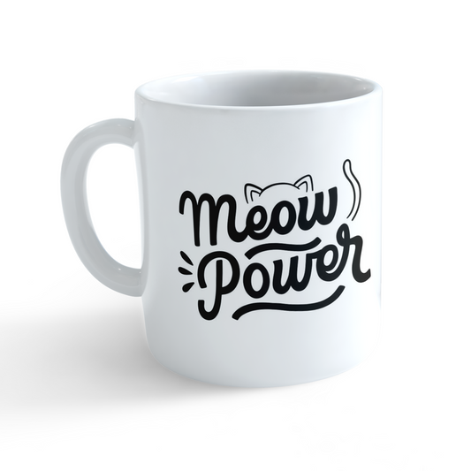 Meow Power & Catffeinated Cat Mug Set