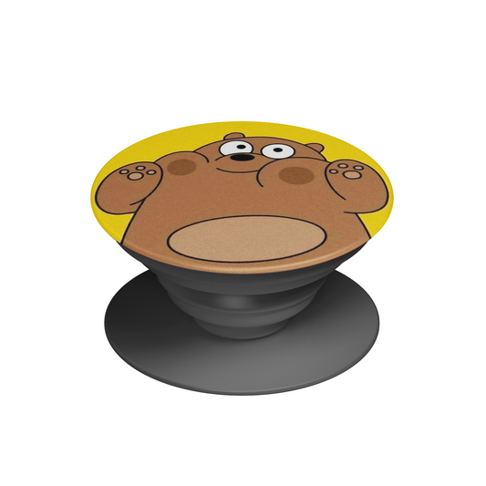 Cartoon Bear Pop Socket – Phone Grip & Stand