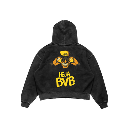 Borussia Dortmund Acid Wash Hoodie – HEJA BVB Edition