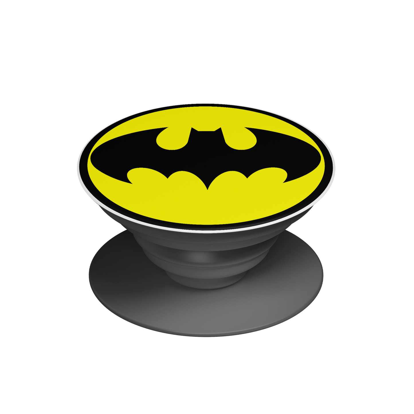 Batman Logo Pop Socket – Yellow & Black Edition