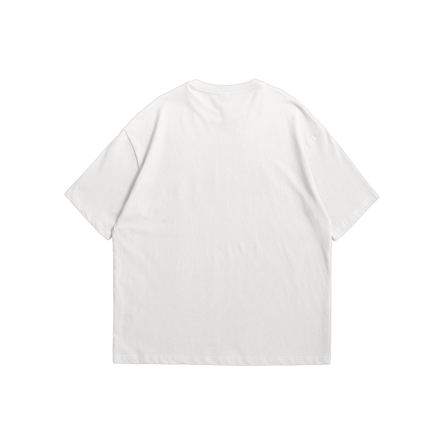 Solid White Drop Shoulder T-Shirt