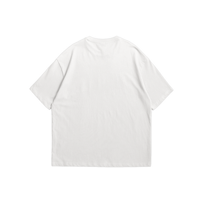 Solid White Drop Shoulder T-Shirt