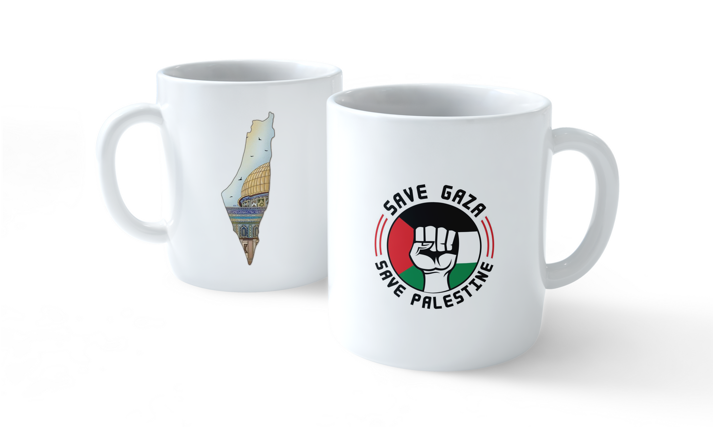Save Gaza & Save Palestine Mug Set