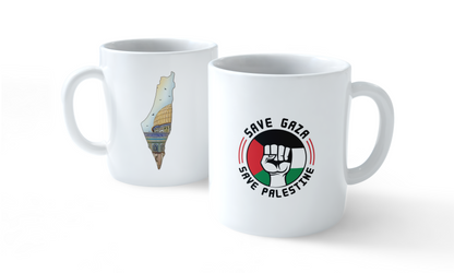 Save Gaza & Save Palestine Mug Set