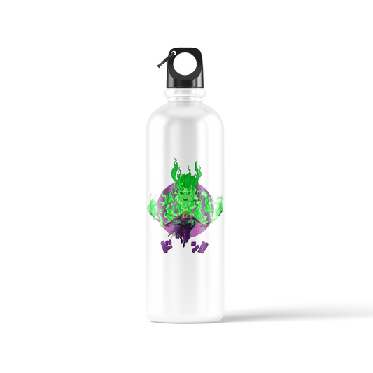 Roronoa Zoro “Green Flame Swords” Sublimation Water Bottle – 500ml