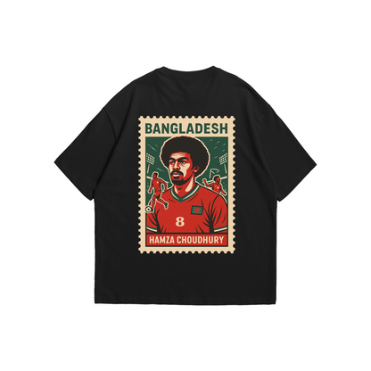 Hamza Choudhury Bangladesh National Team Tee – Oversized drop-shoulder 180 GSM cotton football T-shirt by Stick-On (Unisex M–5XL)