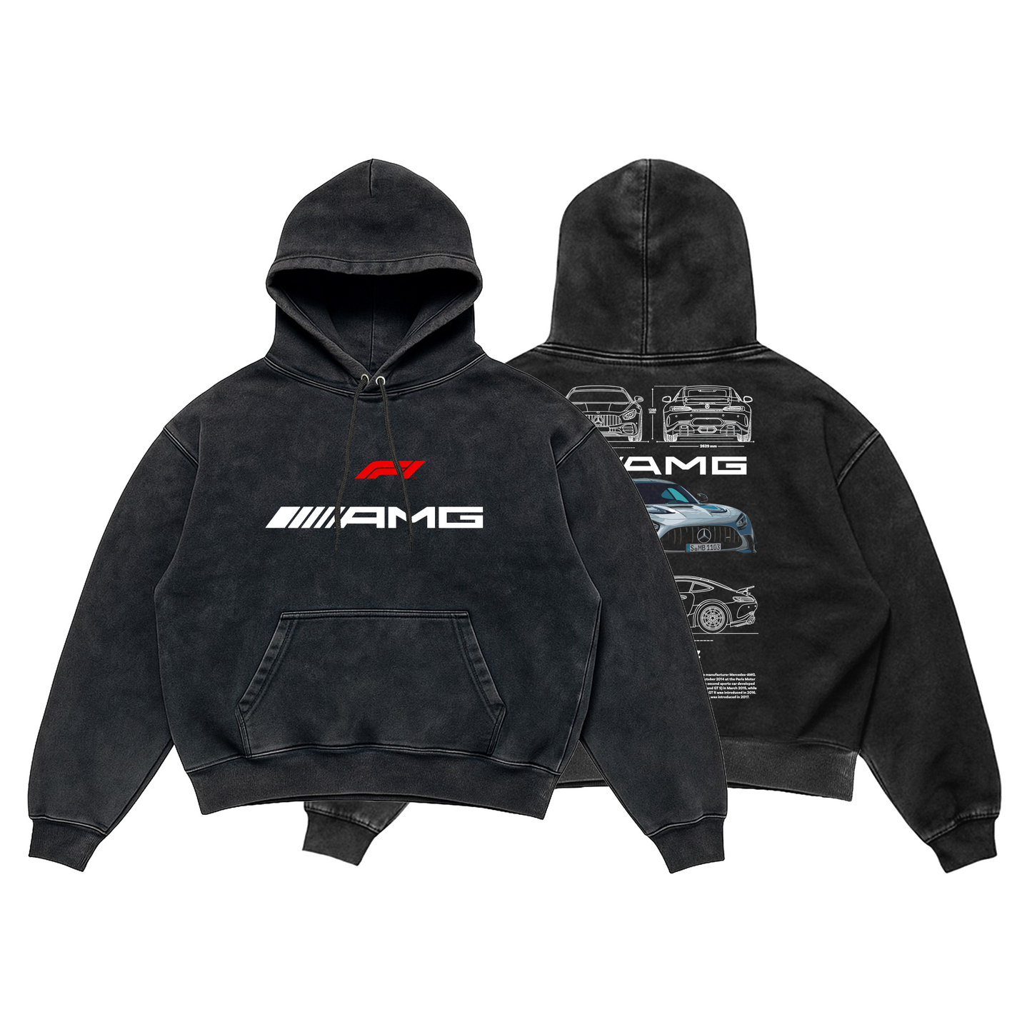 Mercedes-AMG Acid Wash Hoodie – Performance Edition