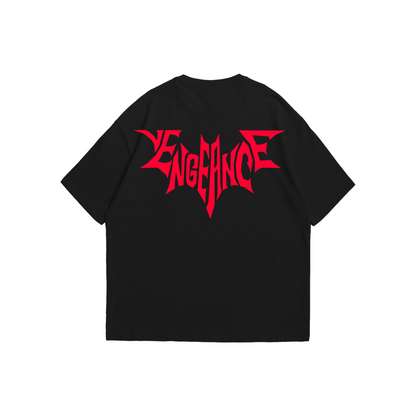 "Vengeance" Bat Logo Oversized T-Shirt