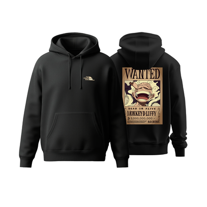 Monkey D. Luffy Wanted Poster Hoodie – Anime Edition