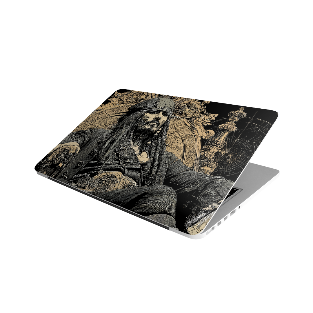 Captain Jack Sparrow MacBook Case – Pirate throne design protective laptop skin by Stick-On