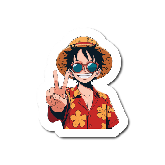 Luffy Peace Sticker