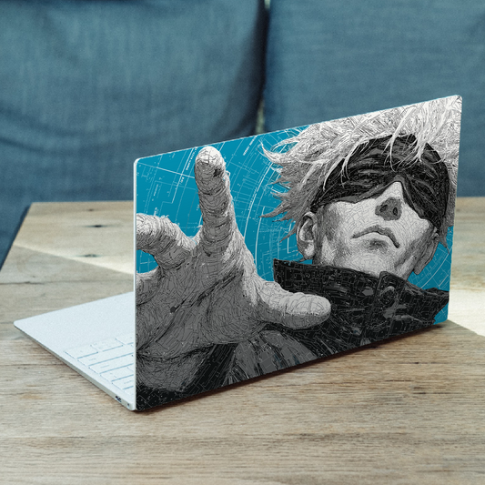 Gojo Satoru Jujutsu Kaisen MacBook Case – Blue & Black