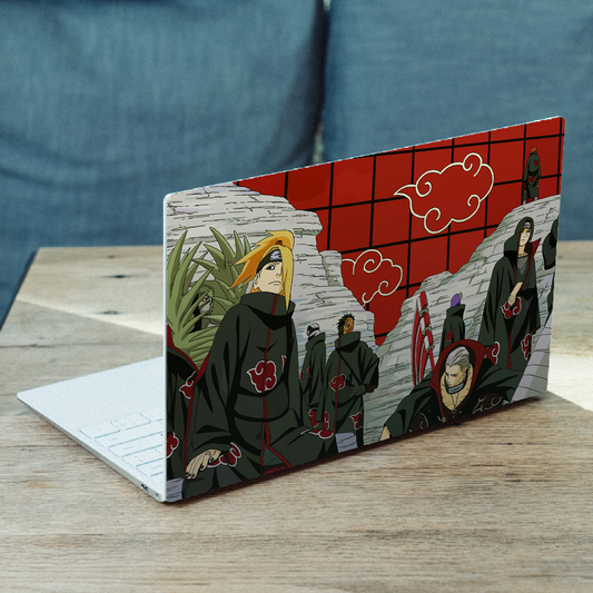 Naruto Akatsuki Clan MacBook Case – Red & Black