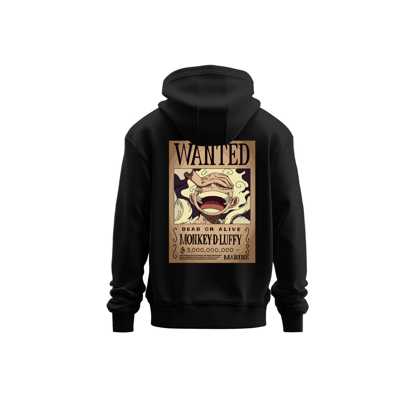 Monkey D. Luffy Wanted Poster Hoodie – Anime Edition