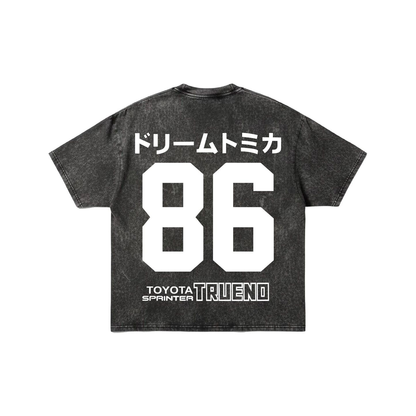 Initial D "Trueno 86" Acid Wash Oversized T-Shirt