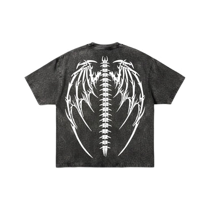 "Bad Influence" Acid Wash Oversized T-Shirt