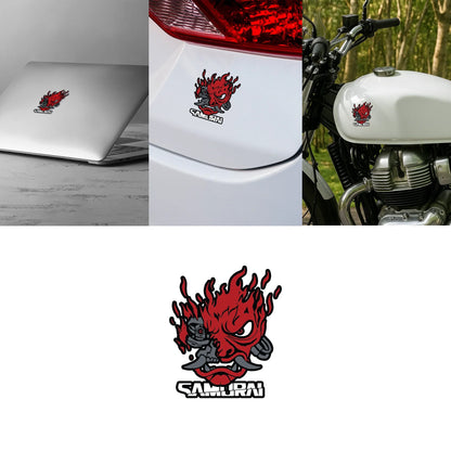 Samurai "Cyberpunk" Logo Sticker