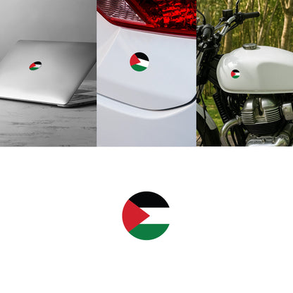Palestine Flag Round Sticker