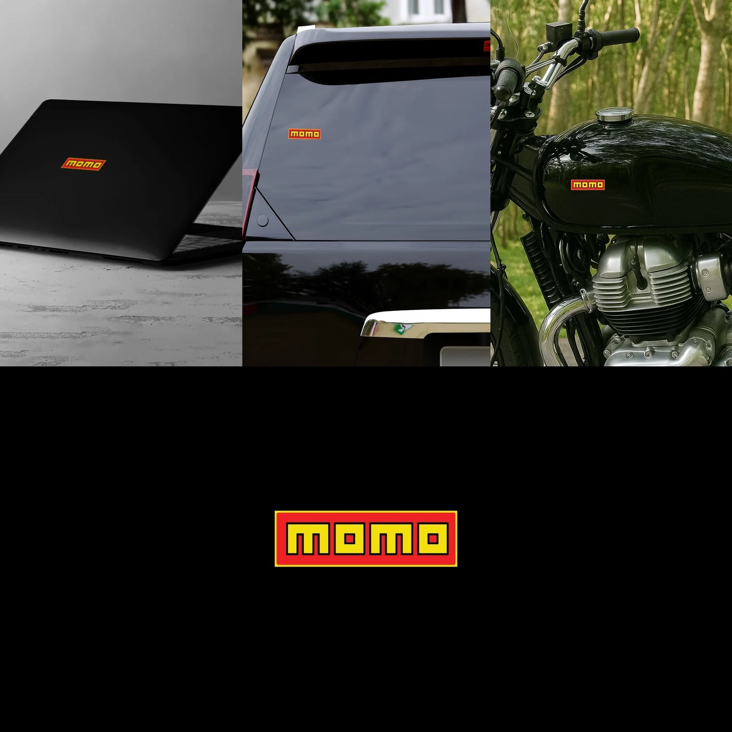 MOMO Italy Racing Logo Sticker