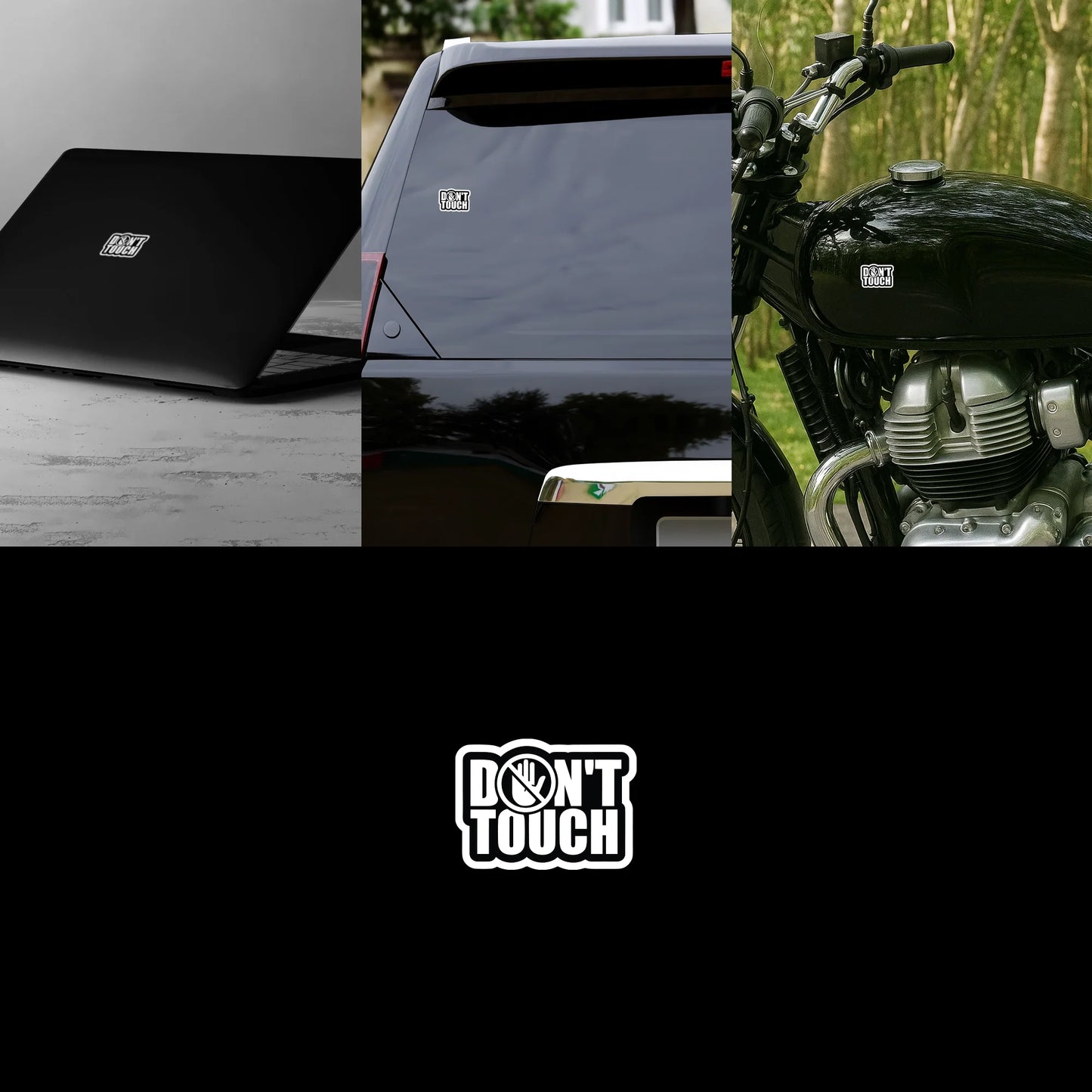 "Don't Touch" Warning Sticker