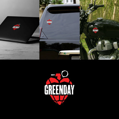 Green Day "Heart Grenade" Logo Sticker