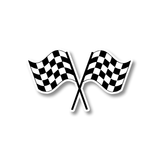Checkered Flags Sticker