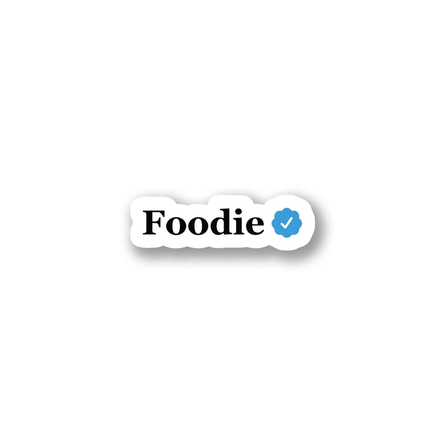 "Foodie" Verified Text Sticker