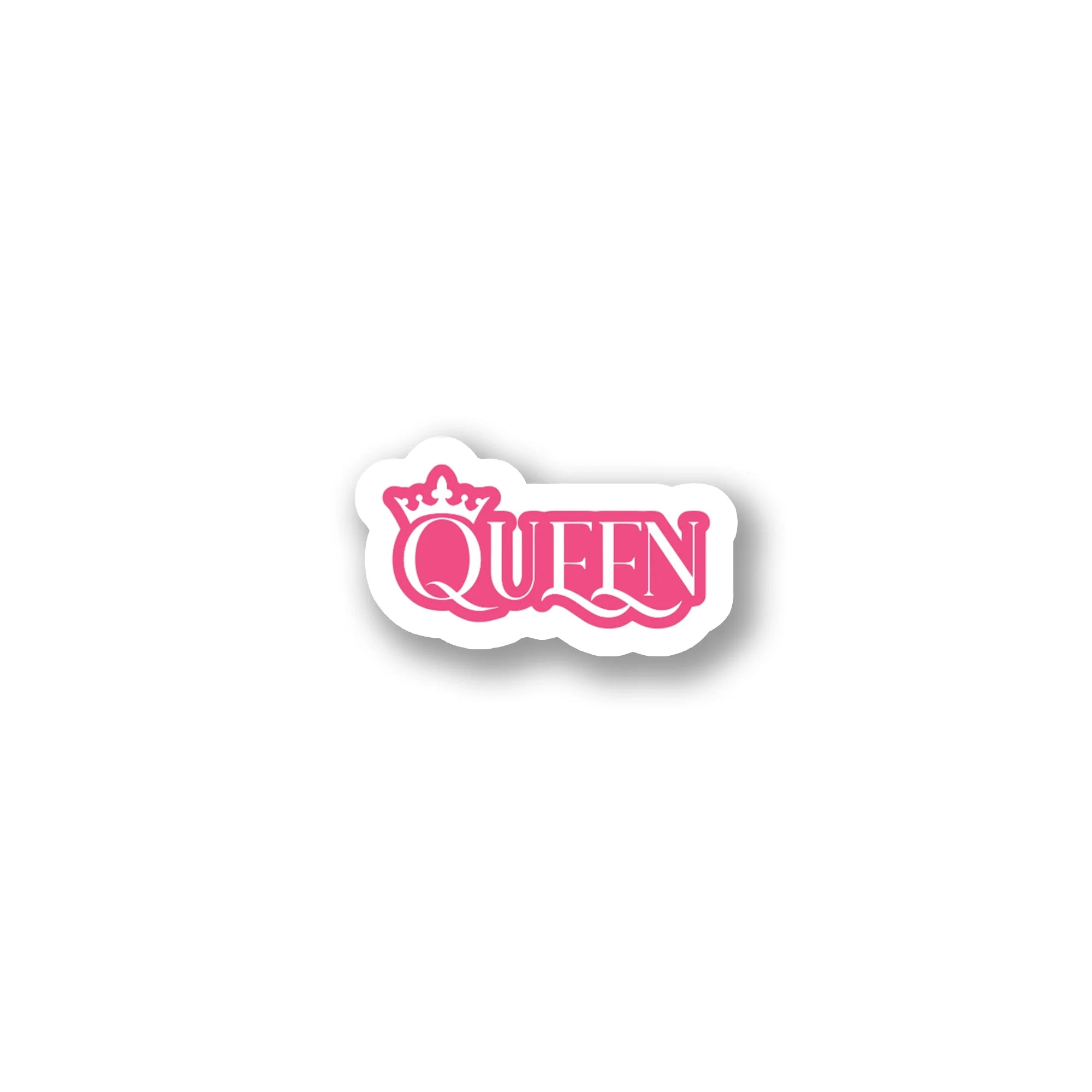 Queen Crown Sticker | Pink Royal Typography Decal | Stick-On Bangladesh ...