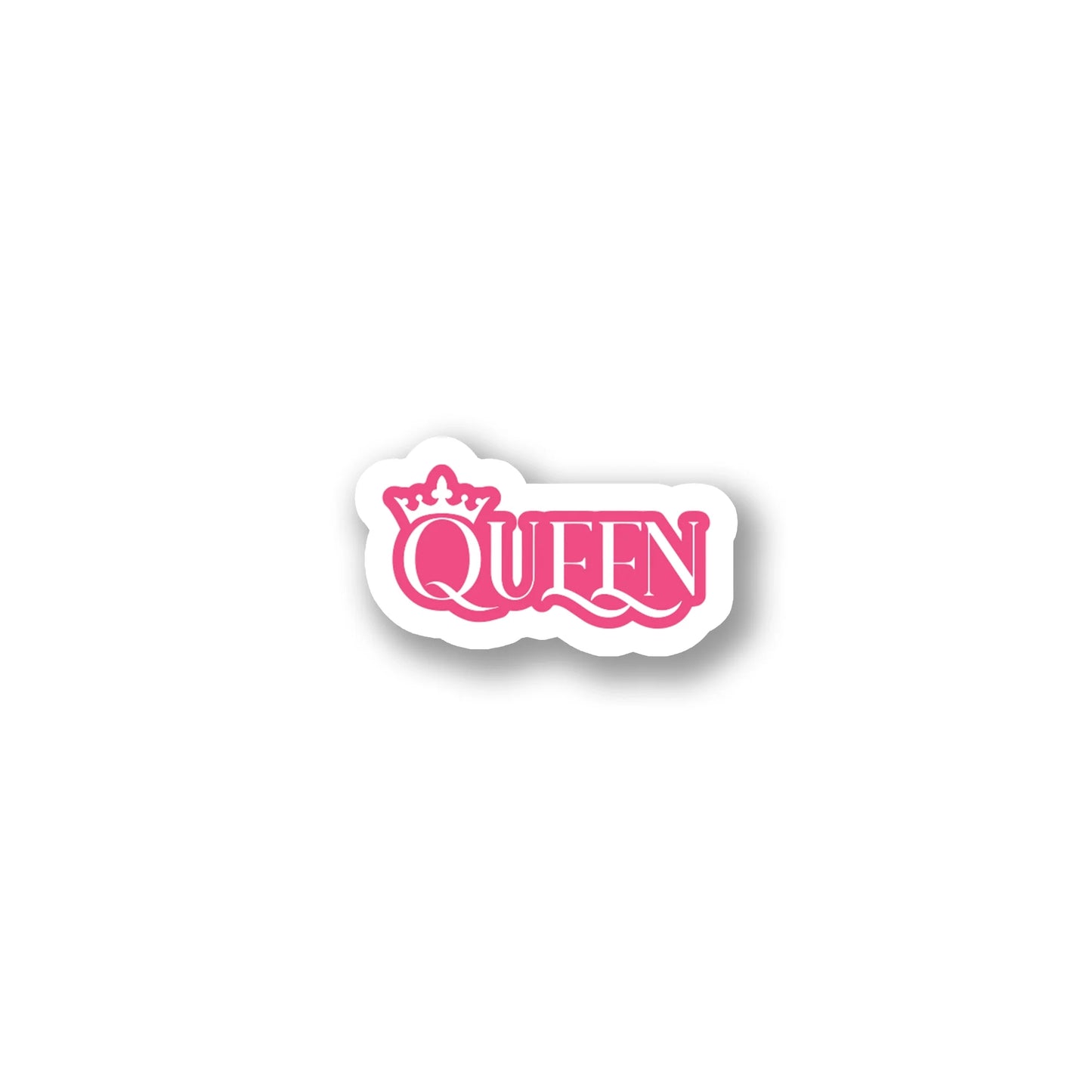 "Queen" Crown Typography Sticker