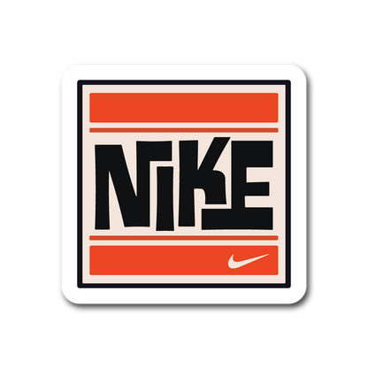 Nike (Retro Block Style) Sticker