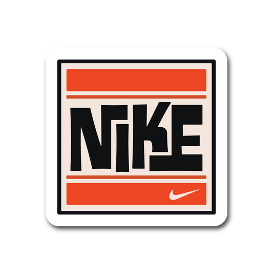 Nike (Retro Block Style) Sticker