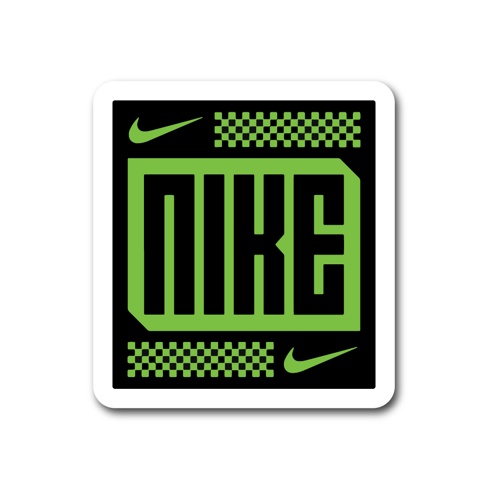 Nike (Green Tech Style) Sticker