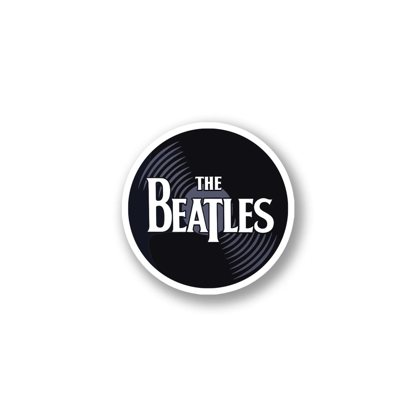 The Beatles Vinyl Record Logo Sticker
