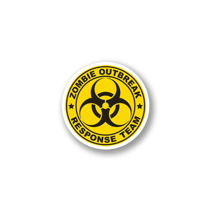 Zombie Outbreak Response Team Sticker (Yellow Edition)
