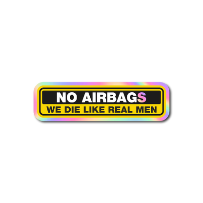 NO AIRBAGS Sticker