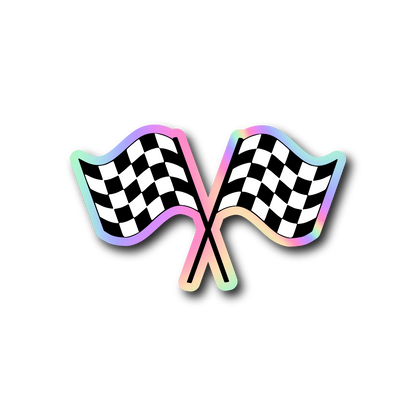 Checkered Flags Sticker