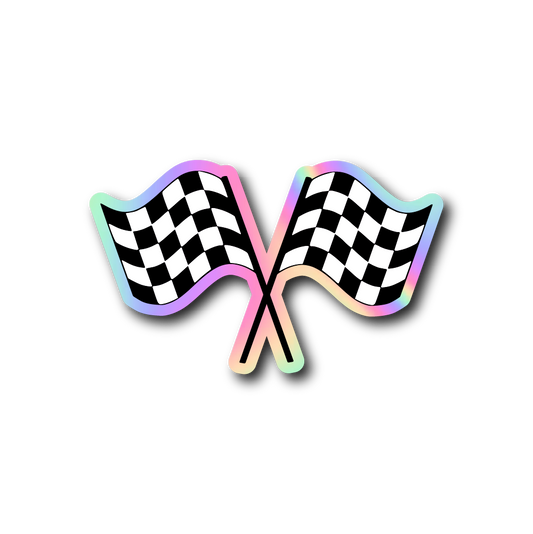 Checkered Flags Sticker