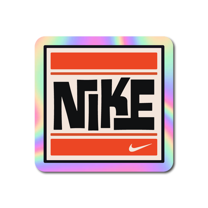 Nike (Retro Block Style) Sticker