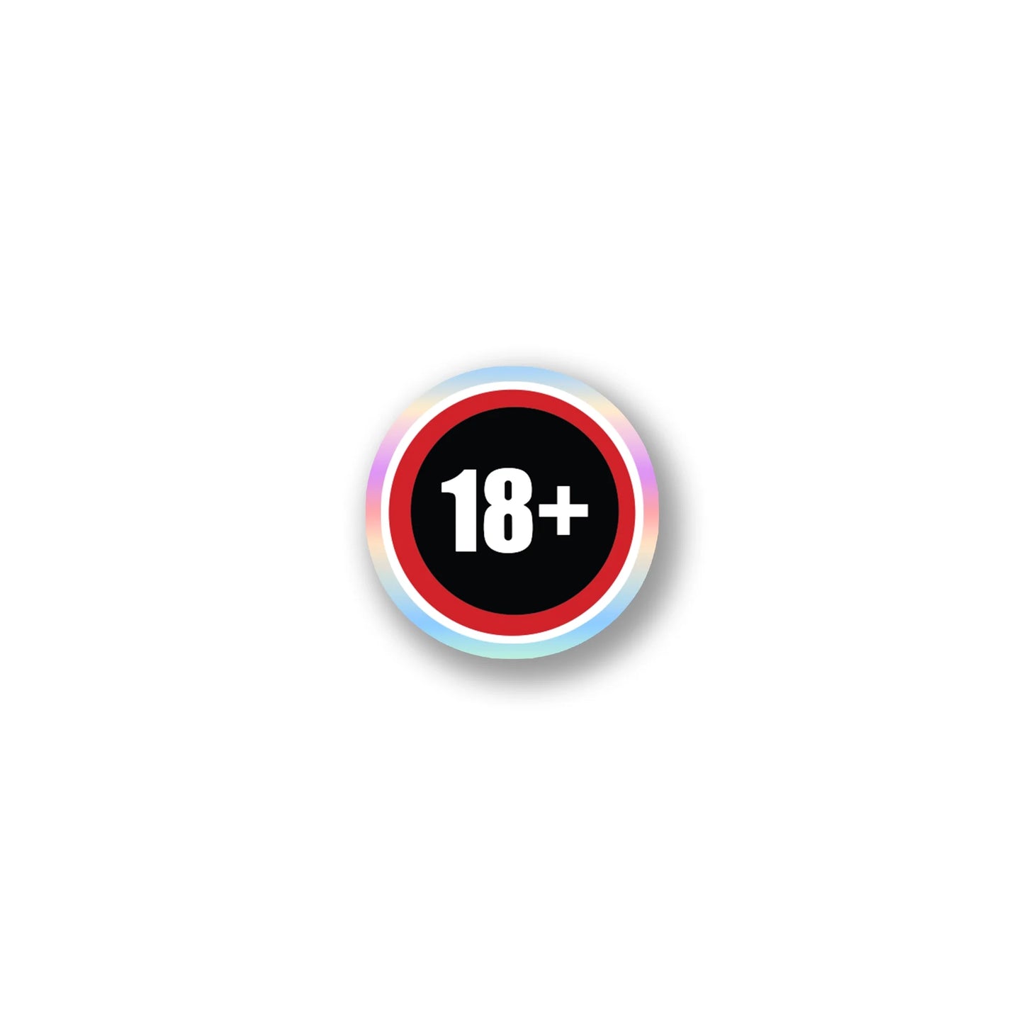 "18+ Only" Warning Sign Sticker