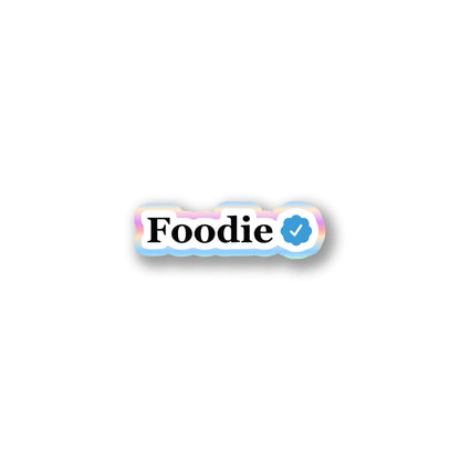 "Foodie" Verified Text Sticker