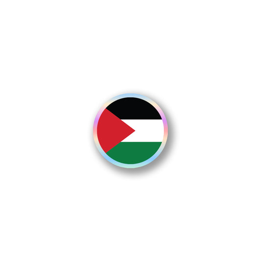 Palestine Flag Round Sticker