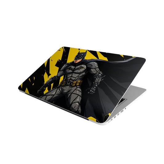 Batman Knight Armor MacBook Case – Yellow & Black superhero laptop protective cover by Stick-On