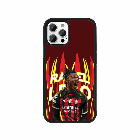 Rafael Leão AC Milan Phone Case – Fiery football design by Stick-On
