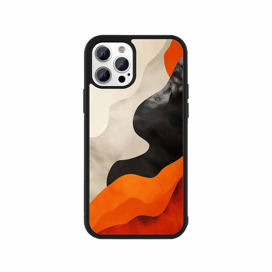 Monochrome Topographic Line Art Phone Case – Black & White