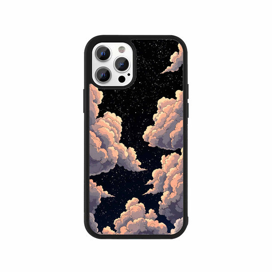 Dreamy cloudscape starry night phone case by Stick-On