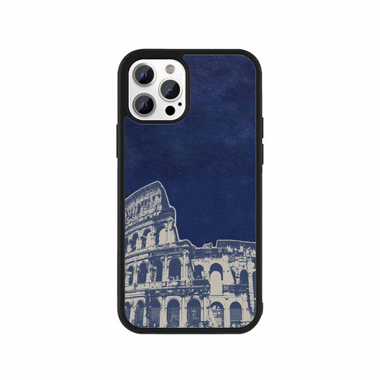 Rome Colosseum Phone Case – Blue & White travel-inspired protective mobile cover by Stick-On