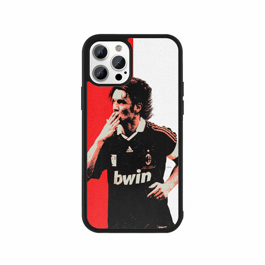 AC Milan Legend Tribute Phone Case in red & black design by Stick-On